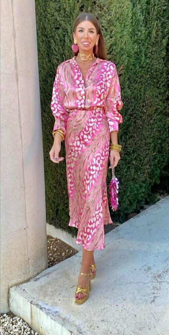 Thea | Long-Sleeve Flowing Dress