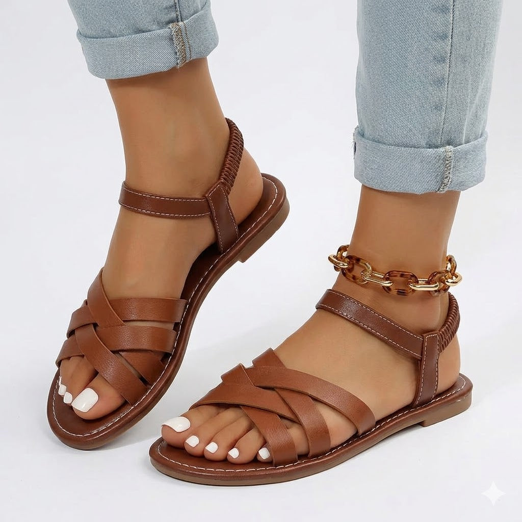 Valeria | Cushioned Strappy Sandals