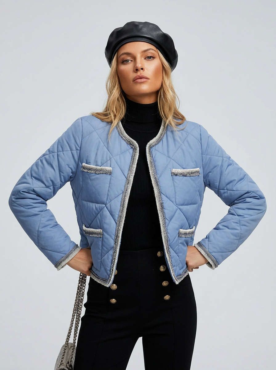 Women's Puffer Jacket Quilted | Casual