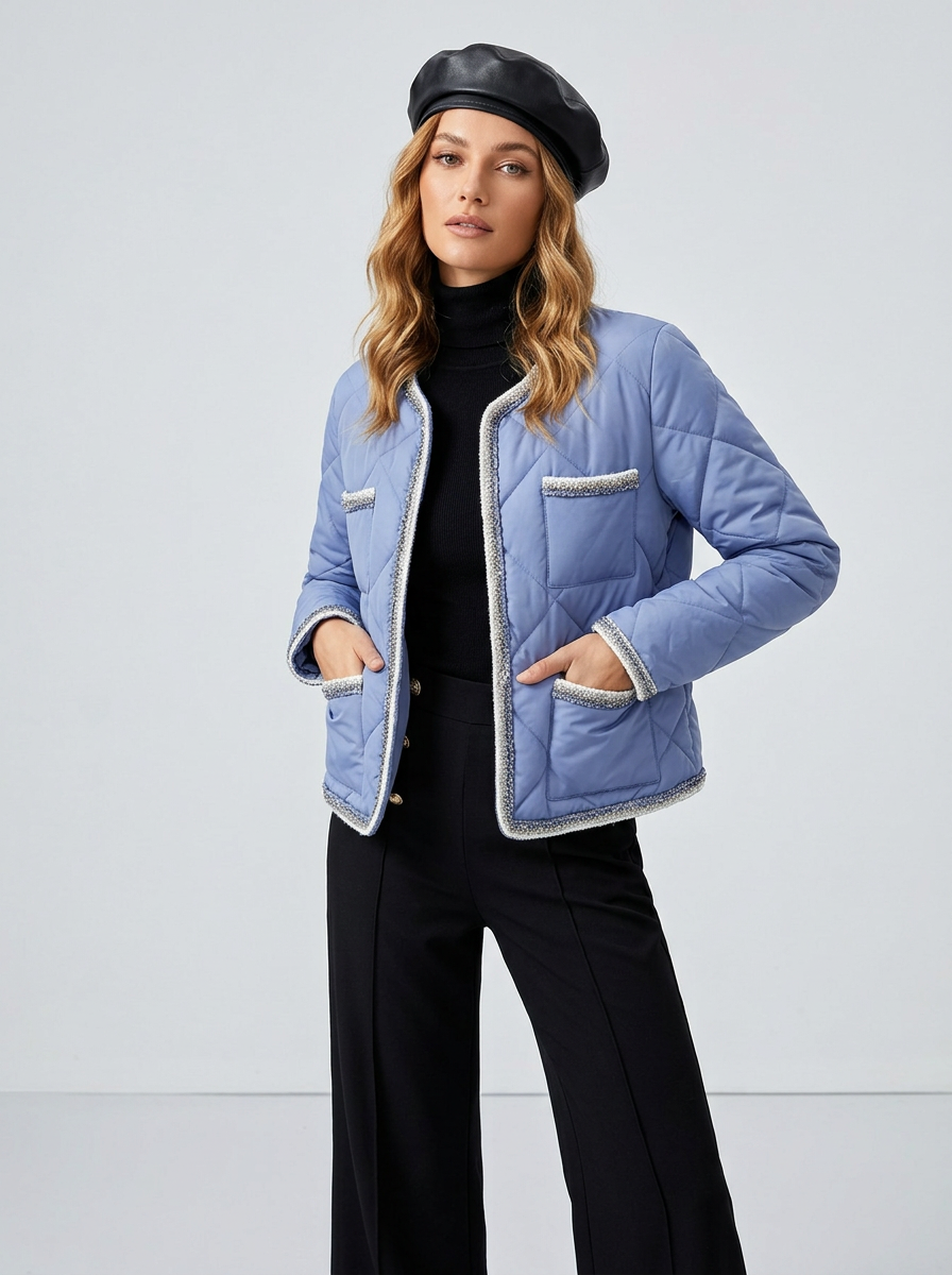 Women's Puffer Jacket Quilted | Casual