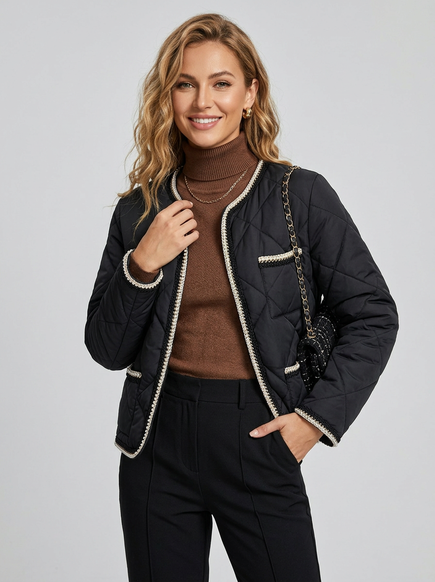 Women's Puffer Jacket Quilted | Casual