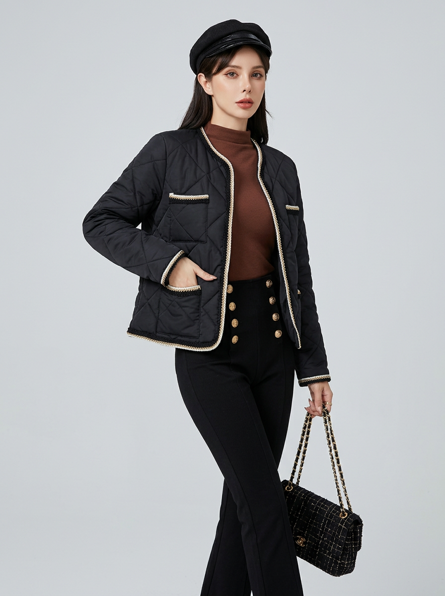 Women's Puffer Jacket Quilted | Casual