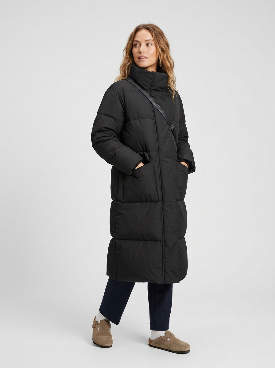 Women's Puffer Jacket Quilted Long | Winter