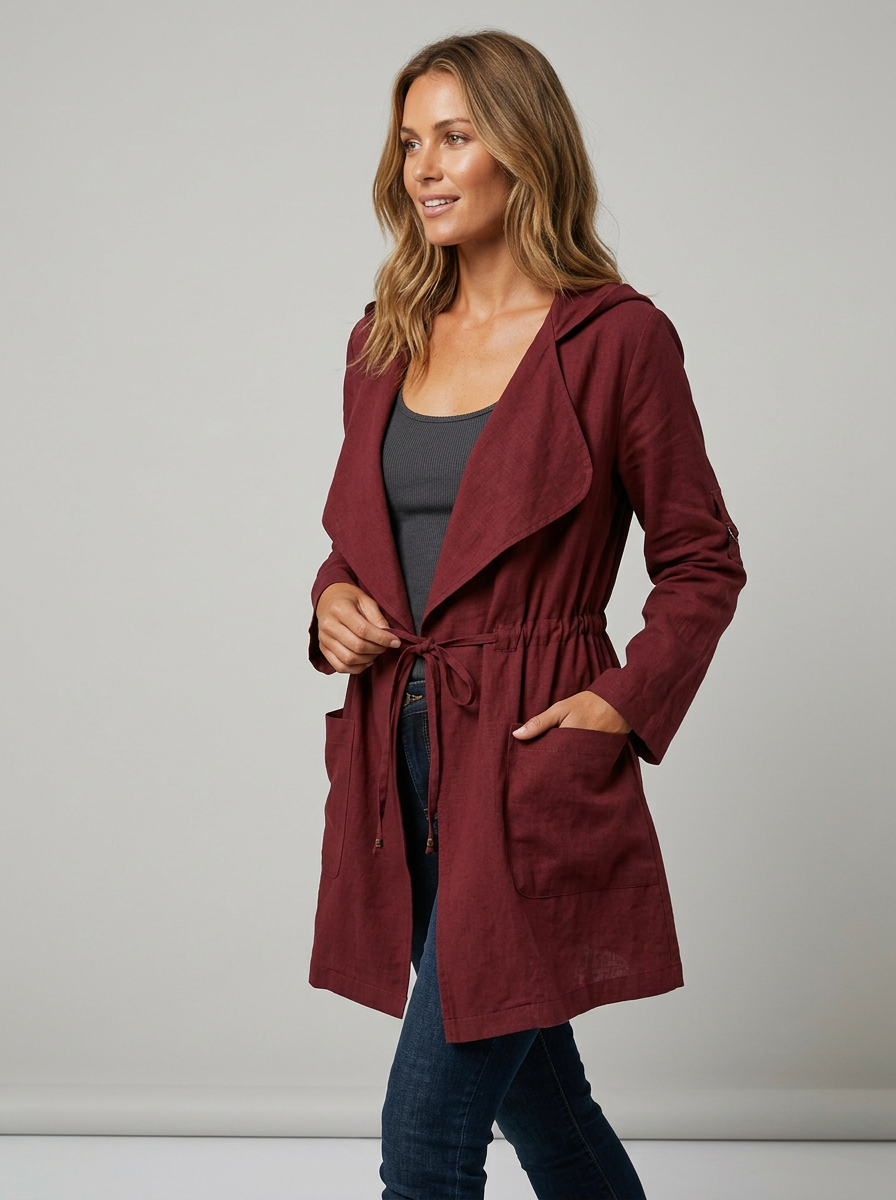 Women's Trench Coat Hooded | Casual