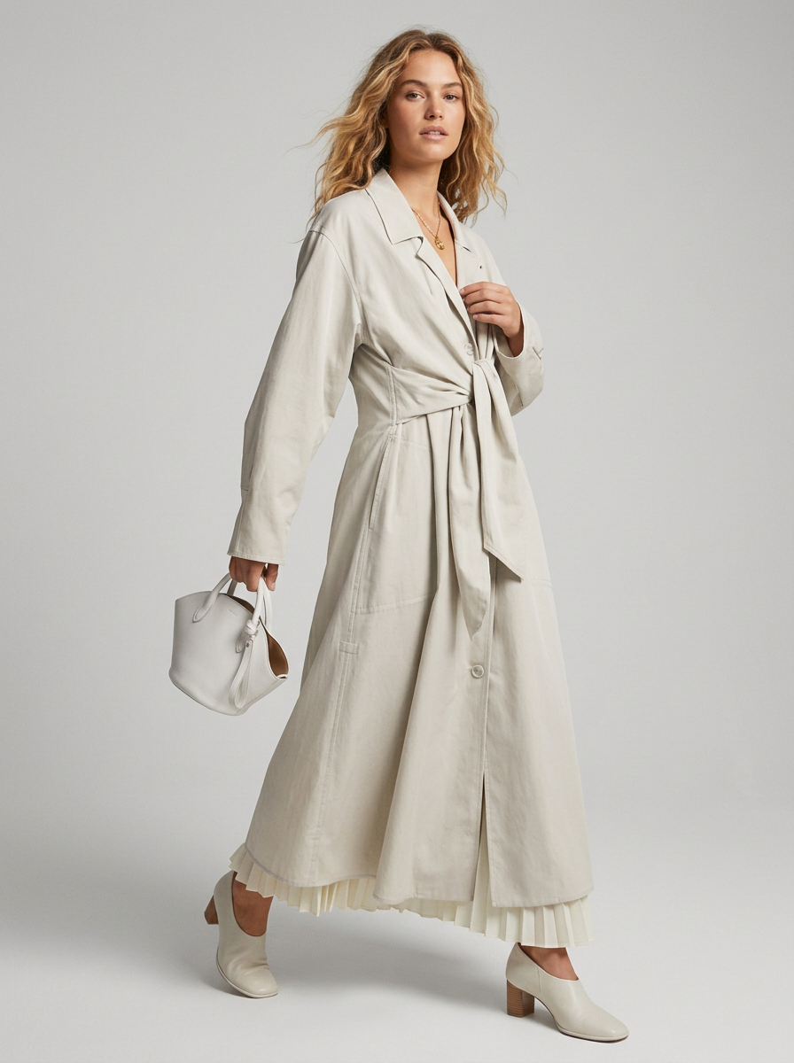 Women's Trench Coat Long | Casual
