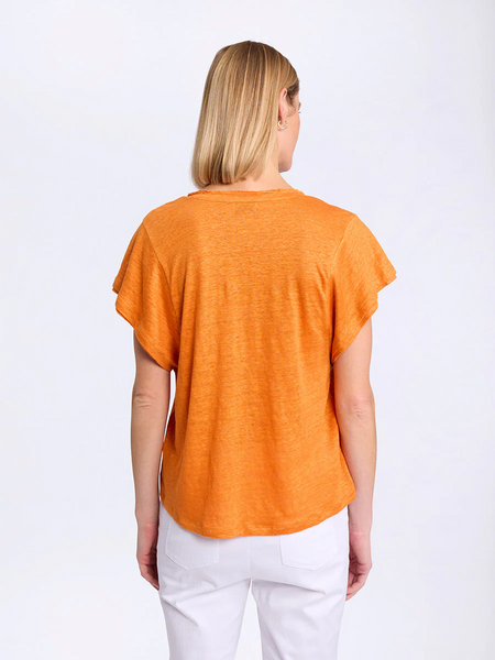 Linen Jersey Tee AMBERGLOW