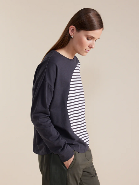 Long Sleeve Circle Stripe Tee