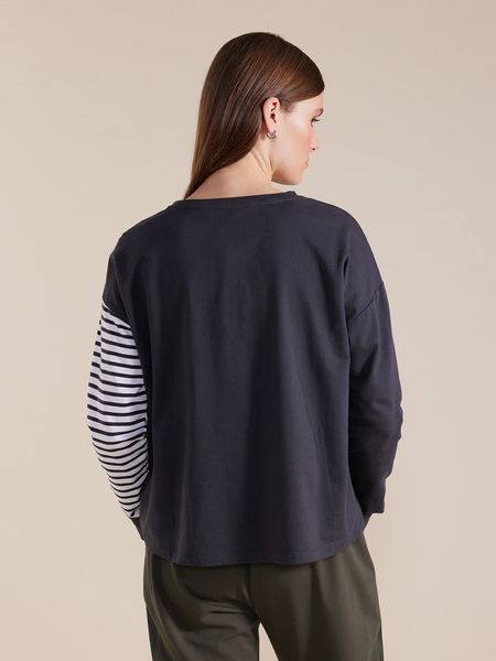 Long Sleeve Circle Stripe Tee