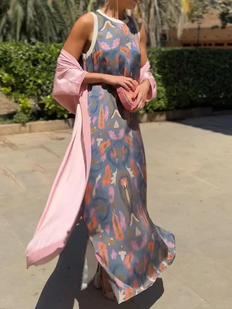 Zarelia | Women's Bohemian Printed Maxi Dress