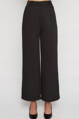 Textured High Waisted Pants