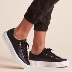 Triple Kick Leather Sneakers BLACK